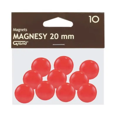 Obrázok produktu pre Magnet 20mm červený 10ks GRAND