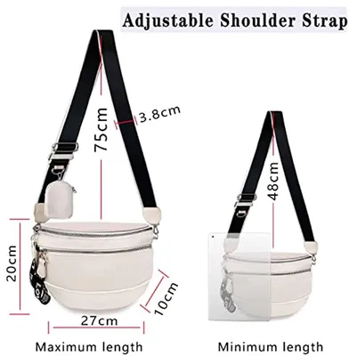 Crossbodytas Damen aus veganem Leder, Hauptbild