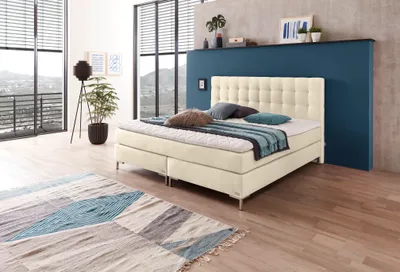 Produktbild von Boxspringbett WELCON ROCKSTAR® 140x200 cm Härtegrad H3 beige