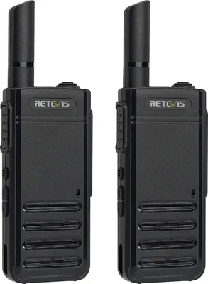 Produktbild von Retevis RB639 Funkgerät, Anruftöne, Notfallalarm, Ultra Dünn PMR446 USB-C Wiederaufladbares Walkie Talkie, VOX, Ladengeschäft Tragbar Funkgerät für Familie, Camping (2 Stück, Schwarz)