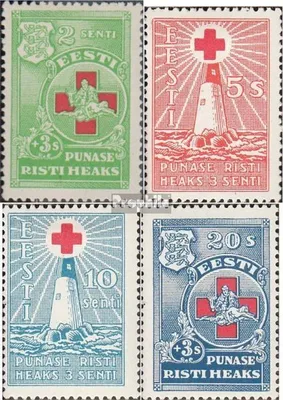 Produktbild von Briefmarken Estland 1931 Mi 90-93 (kompl.Ausg.) Jargang 1931 komplett gestempelt Rotes Kreuz