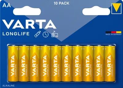 Produktbild von Varta Longlife AA (LR06) Batterien  10er-Pack | 1,5V Alkaline