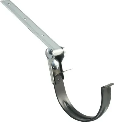Produktbild von Marley Rinneneisen Metall verstellbar halbrund verzinkt Anthrazitgrau RAL 7016 NW 100 mm
