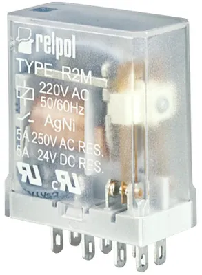 Image de R2M-2012-23-1012 Relais industriel 5A 2P 12V DC enfichable Agni