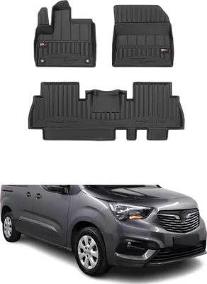 Image de 2018-2024 Tapis de sol Opel Combo TPE noir 3 pièces