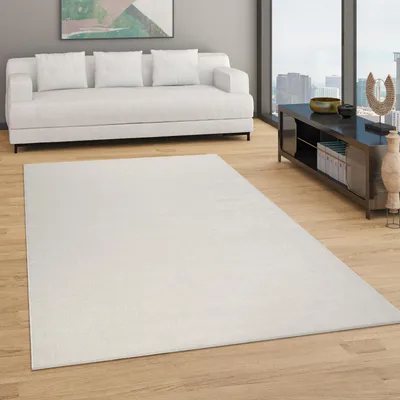 Produktbild von Teppich Wohnzimmer Einfarbig Schlicht Und Modern Kurzflor, Versch. Größen Farben Grösse 80x250 cm