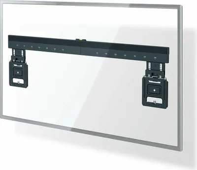 Produktbild von Nedis Feste TV-Wandhalterung - 43 - 100 " - maximal unterstützes Bildschirmgewicht: 75 kg - Minimaler Wandabstand: 9.50 mm - Stahl - Schwarz