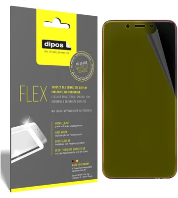 Produktbild von 3x Schutzfolie für Xiaomi Mi A2 Folie, 100% Displayabdeckung, dipos Flex