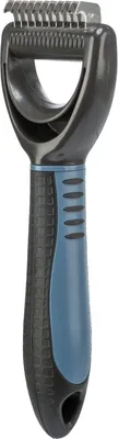 Produktbild von TRIXIE Fell-Entfilzer - dunkelgrau/blau - 6 × 18 cm