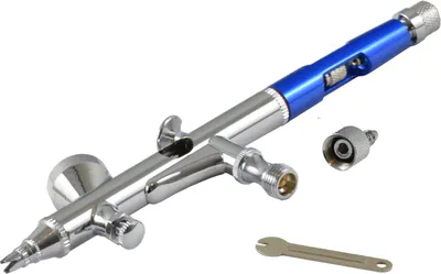 Produktbild von Agora-Tec® Airbrush Pistole Double-Action AT-ADA-03-blue