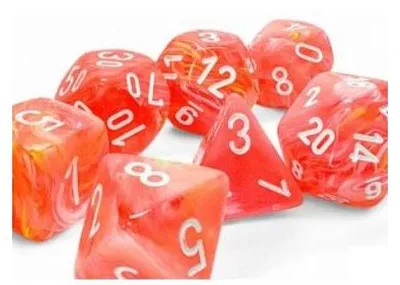 Immagine prodotto di Set di dadi Chessex Mega-Hedral Dahlia, 7 pezzi multicolori