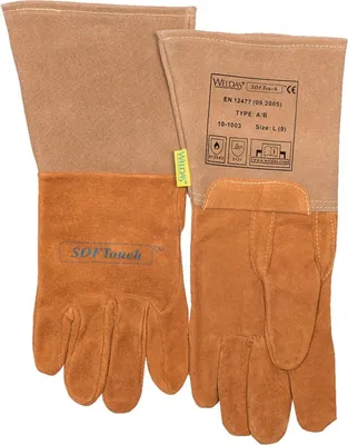 Produktbild von WELDAS Schweißerhandschuh(Argon) Nr. 10-1003, Gr. M Schweinsleder (1 Paar)