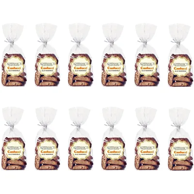 Produktbild von Artebianca Cantucci alle mandorle, Cantucci Biscuits mit Mandeln, Mandelgebäck aus Italien 12x 250g