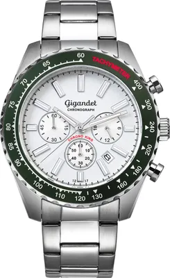 Produktbild von Gigandet Quarzuhr Chronograph Edelstahl Silber Chrono King - G28-004