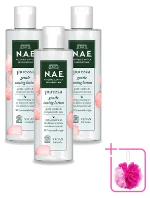 Zdjęcie produktu dla 3 x Tonik N.A.E. - Oczyszczający i nawilżający - 200 ml - Opakowanie ekonomiczne - 3 sztuki
