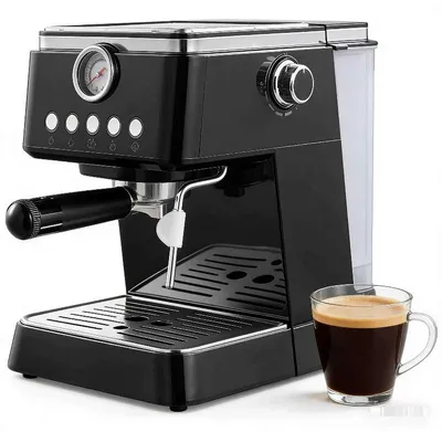 Produktbild von Zimilo Espressomaschine 20 Bar Siebträgermaschine mit Milchaufschäumer, 1,5 L Wassertank, Schnellaufheizung 20s, Kaffeemaschine für Espresso Latte