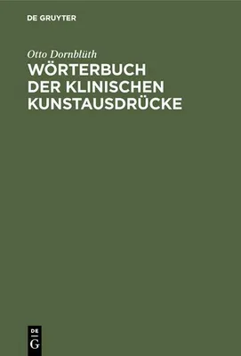 Produktbild von Wörterbuch der Klinischen Kunstausdrücke