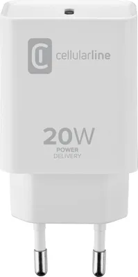 Produktbild von Cellularline USB-C Charger 20W - iPad (2020), iPad Pro (2018 or later) and iPad Air (2020)