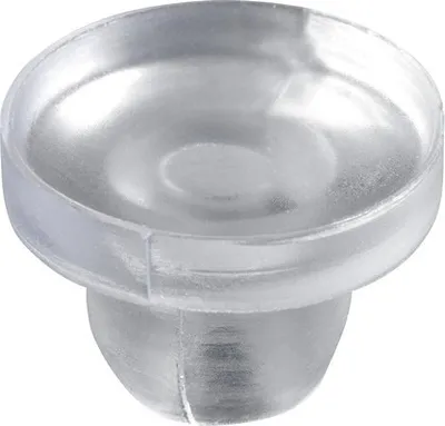 Produktbild von Glasauflage Ø 14 mm Kunststoff transparent, 1 Stück