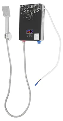 Produktbild von Elektrischer Wasserheizer, 6500W Leistung, Temperaturbereich 30-55℃, schwarz