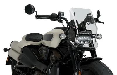 Imagen del producto de Visera Puig transparente para motocicletas deportivas Harley-Davidson Sportster