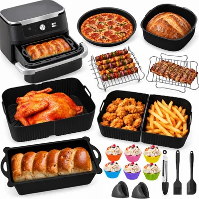 Airfryer Silikonform, 30x30x9 cm, 2000 g
