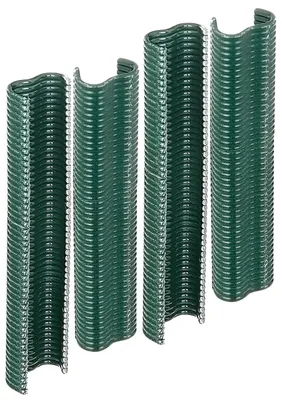 Produktbild von Alberts Drahtklammer | grün kunststoffbeschichtet | Breite 22 mm | 200er Blister | 10er Set