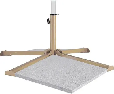 Produktbild von Famanu Parasolhalter Inklappbare Kreuzfuß - Braun - Für Schirmstangen 25-35 mm