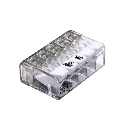 Immagine prodotto di ViD® UC05M Mini morsetto a leva, 50 pezzi | Morsetto di collegamento a 5 poli | 0,2 - 2,5 mm²
