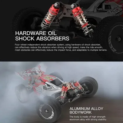 Obrázok produktu pre RC auto – mierka 1:14 – rýchlosť 60 km/h – pohon 4x4 – terénne vozidlo – kovové a plastové časti – diaľkové ovládanie