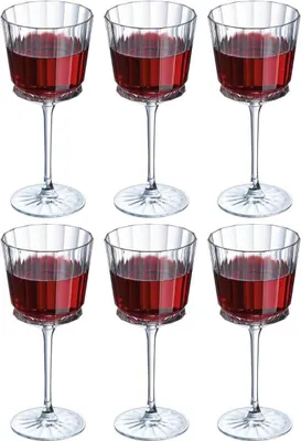 Produktbild von Cristal d'Arques Rote Weingläser Macassar 350 ml - 6 Stücke