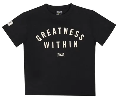 Productafbeelding van Everlast - T-shirt voor kinderen, ronde hals, oversized model, GT27807 (158) (zwart/wit)