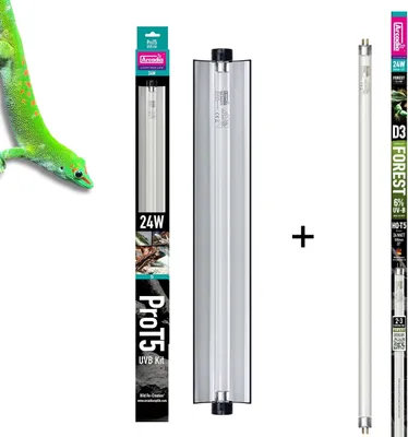 Obrázok produktu pre Súprava Arcadia Pro T5 UVB + 24 W T5 žiarivka 6 % UVB + 30 % UVA FOREST D3+ (55 cm)