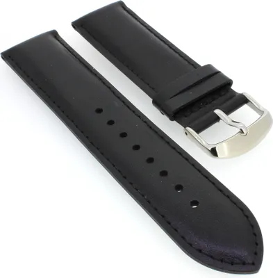 Produktbild von Casio Edifice Uhrarmband 23mm | Leder schwarz EFR-539L