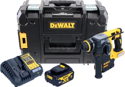 Produktbild von DeWalt DCH 273 M1 Akku Kombihammer 18V 2,1J SDS-Plus Brushless + 1x Akku 4,0Ah + Ladegerät + TSTAK