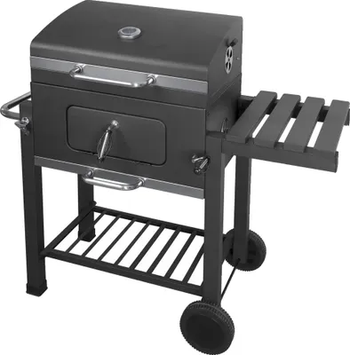 Produktbild von Schwerlast-Holzkohlegrill, große Kochfläche, verstellbare Kohleschale, tragbares Design