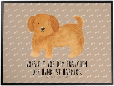 Produktbild von Mr. & Mrs. Panda schreibtischunterlage Hund Flauschig - Hundeglück - Geschenk, Unterlage Schreibtisch, Sprüche, schreibtischauflagen, Hunde, Witzig, Hundebesitzer