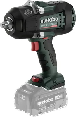 Produktbild von Metabo SSW 18 LTX 1450 BL, Schlagschrauber, Bürstenlos, Schwarz, Grün, 1/2", 1500 RPM, 1450 Nm