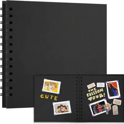 Produktbild von Fotoalbum – Einlegealbum – 8 Zoll – Spiralalbum – Scrapbooking-Buch – Fotobuch – Scrapbook – Klebealbum – Scrapbook – DIY-Scrapbook-Album