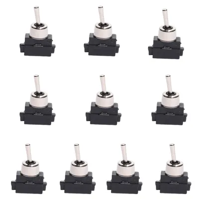 Image de 10 PIÈCES Interrupteur à bascule encastrable ON/OFF Marche/Arrêt 250V Luminaires 1 pôle 2A
