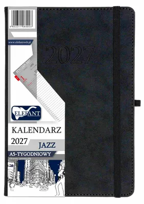 Image de Agenda jazz 2027, format A5, hebdomadaire, couleur graphite