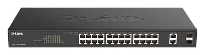 Obrázek produktu pro D-Link DGS-1100-26MPV2/E, Řízený, L2, Gigabit Ethernet (10/100/1000), Plně duplexní režim, Podpora napájení po Ethernetu (PoE), Instalace do racku