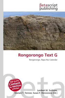 Produktbild von Rongorongo Text G