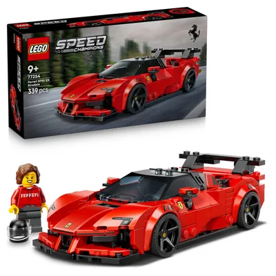 Produktbild von LEGO Speed Champions Ferrari SF90 XX Stradale, Modellbau mit Fahrer-Minifigur, ab 9 Jahren, 77254