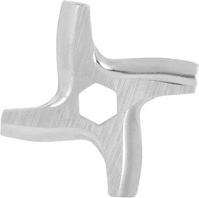 Image de Lame pour hachoir à viande en acier inoxydable, hexagonale, en forme de croix, électrique