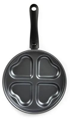 Imagen del producto de Sartén con forma de corazón, de cuatro divisiones, con asa removible, de 25,5 cm
