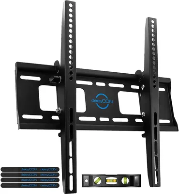 Produktbild von deleyCON TV-Wandhalterung, Modell W2, 32-65 Zoll (81-165 cm), 75 kg, neigbar (-10°/+5°), VESA 400x400mm, 56mm Wandabstand, für LCD LED OLED Fernseher, kompatibel mit Sony, Samsung, LG, Philips, Panasonic, Grundig, Toshiba, Telefunken