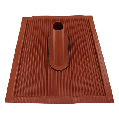 Image de TELEVES Tuile en aluminium grande pour mâts jusqu'à 60 mm 50 x 60 cm rouge ABZ60RG