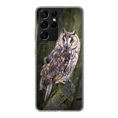 Produktbild von MuchoWow® Handyhülle Schutzhülle Hülle für Samsung Galaxy S21 Ultra Eule - Nahaufnahme - Baum Silikon Softcase Handy Hülle - Mobiltelefon