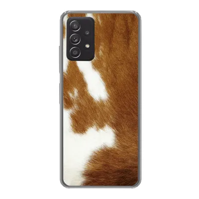 Produktbild von MuchoWow® Handyhülle Schutzhülle Hülle für Samsung galaxy a73 Eine melierte Kuhhaut Silikon Softcase Handy Hülle - Handyhülle